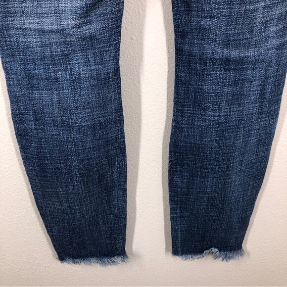 One Teaspoon High Waist Freebird II Jeans Distressed Knees Raw Hem 26 - Picture 7 of 10
